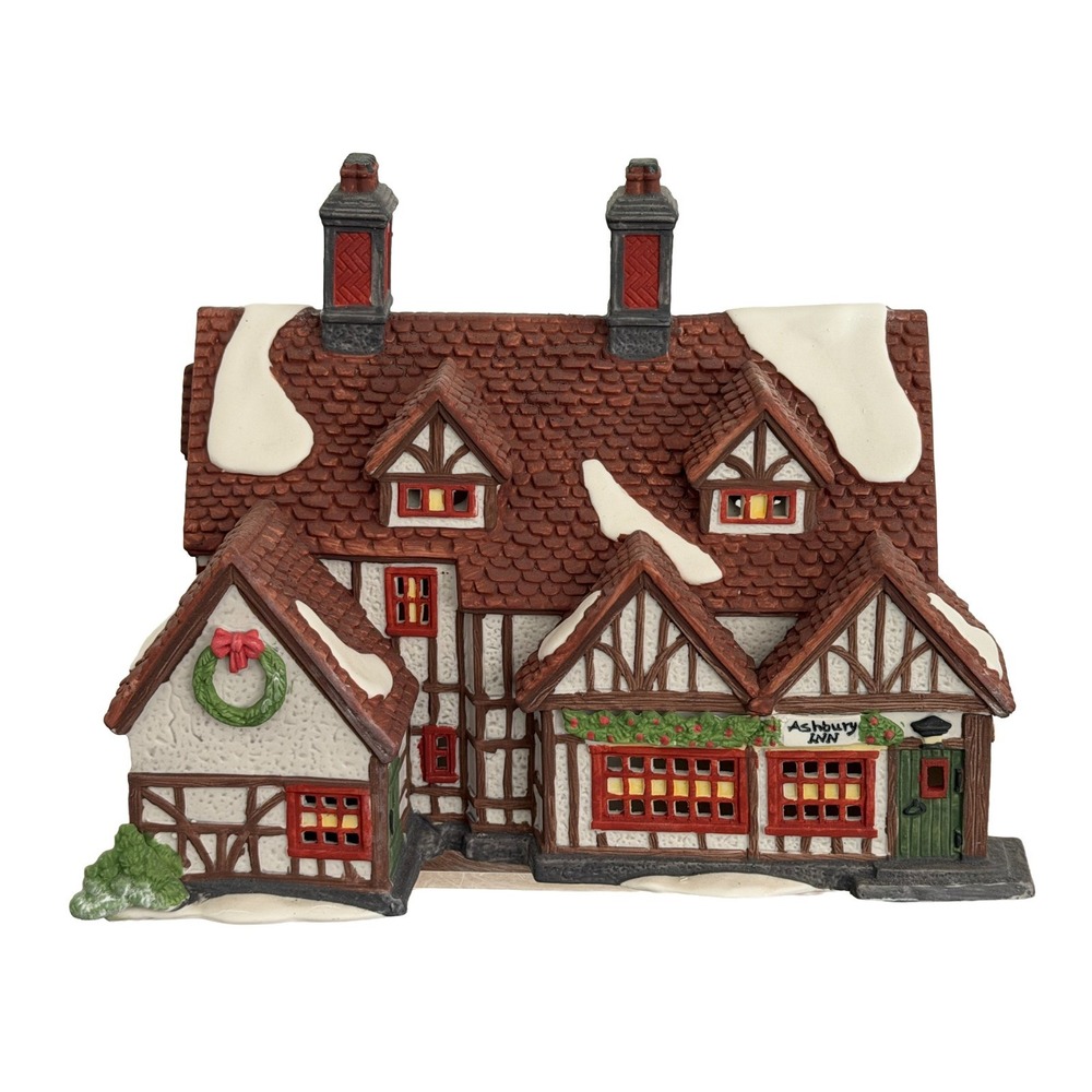 Vintage Ashbury Inn Dept 56 Dicken's Village #55557 Lighted Retired
